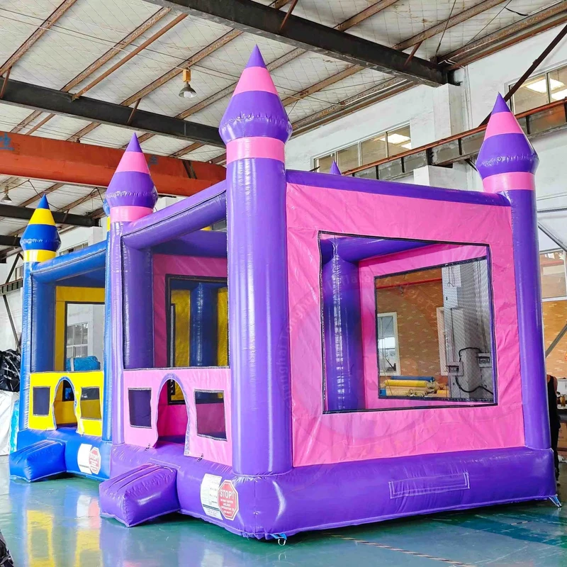 Maison gonflable combo pour enfants, château de saut commercial en PVC durable, location de terrain de jeu extérieur certifié CE