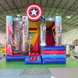 Kids Party Inflatable Bounce Toys Inflatable Moonwalk Jumping Combo Bouncing Castle Play