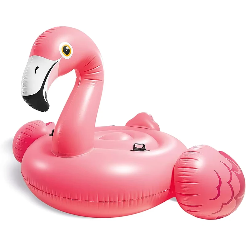 Brinquedo Inflável de Flamingo para Crianças, Durável em PVC com Bordas de Segurança Espessas e Suaves