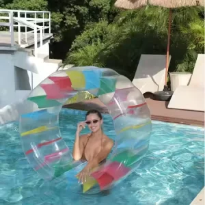 Mainan Pelampung Kolam Anak Inflatable Roller untuk Kolam Renang dan Dekorasi Pantai Peralatan Bermain Air 130cm untuk Anak-anak