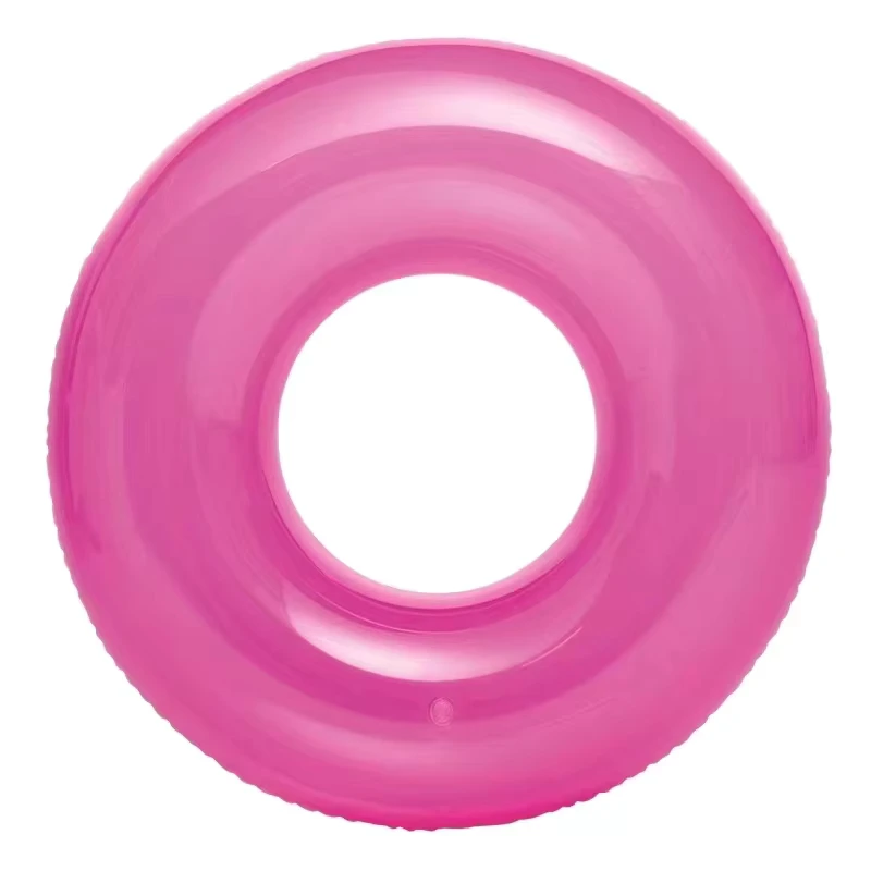 Opblaasbaar Zomer Vakantie Strand Zwembad Water Speelgoed Opblaasbare Groene Roze Blauwe Fluorescerende Cirkel Zwemring