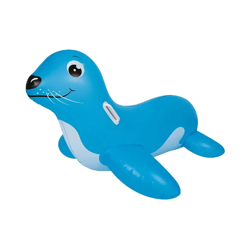 Flotador Inflable en Forma de León Marino para Niños con 2 Mangos Duraderos