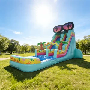 Kids Water Slide Outdoor Inflatable Water Slide Eyewear Styling Backyard Water Slide