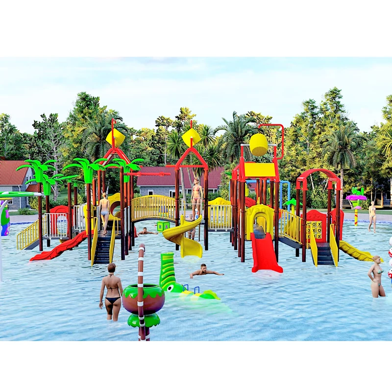 Seluncuran Air Anak dan Taman Permainan Taman Aqua Luar Ruangan