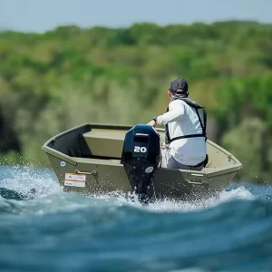 Kinocean Aluminum Jon Boat Fishing Boat Bass Boat With Console And Sofa