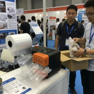 LA600 Economic No Belt 23M min Steady Filling Void Pack Inflatable Bag Air Pillow Film Machine for Small Business