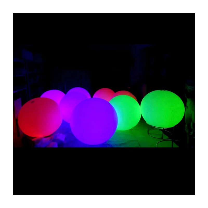 Balão de Ar Quente Inflável Gigante LED que Muda de Cor, Material de PVC Oxford 210D, Tamanhos Personalizáveis para Decoração de Festas