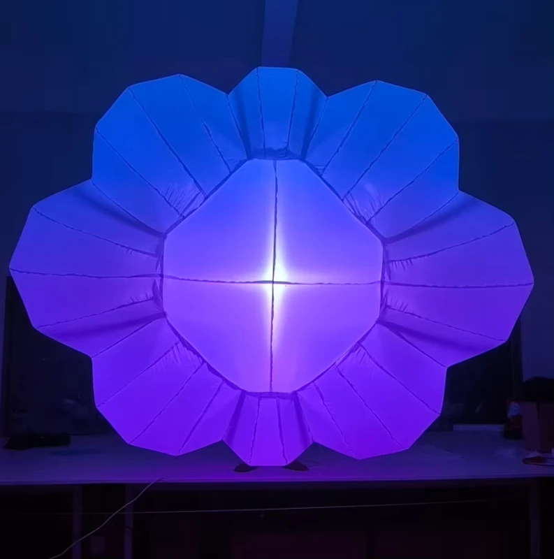 บอลลูนเมฆ 3D แบบพองได้พร้อมไฟ LED สำหรับตกแต่งไนท์คลับ