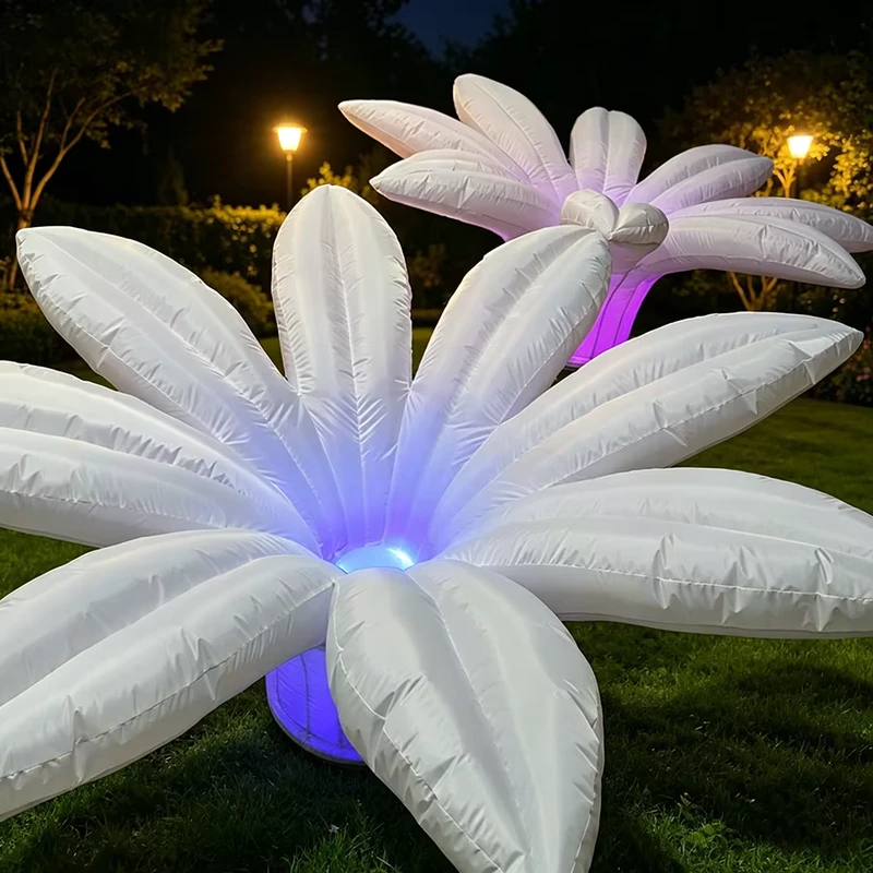 Надувной цветок с LED-подсветкой и вентилятором для украшения клубных вечеринок и рекламных мероприятий