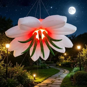 LED Lighting Hanging Inflatable Flowers Inflatable DJ Flowers for Outdoor Decorations Events Promotions & Stage Party