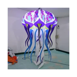 Jellyfish bơm hơi trang trí LED cho đồ trang trí tiệc tại nhà ngoài trời
