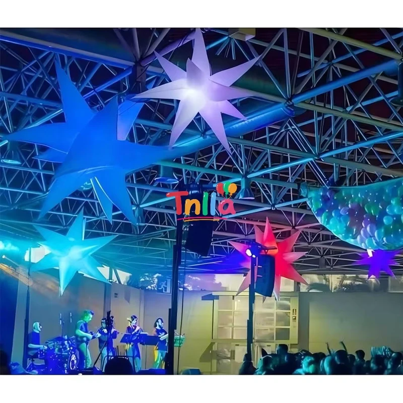 Đèn LED khí nén sao, đạo cụ sân khấu, trang trí tiệc Giáng sinh lễ hội khí nén
