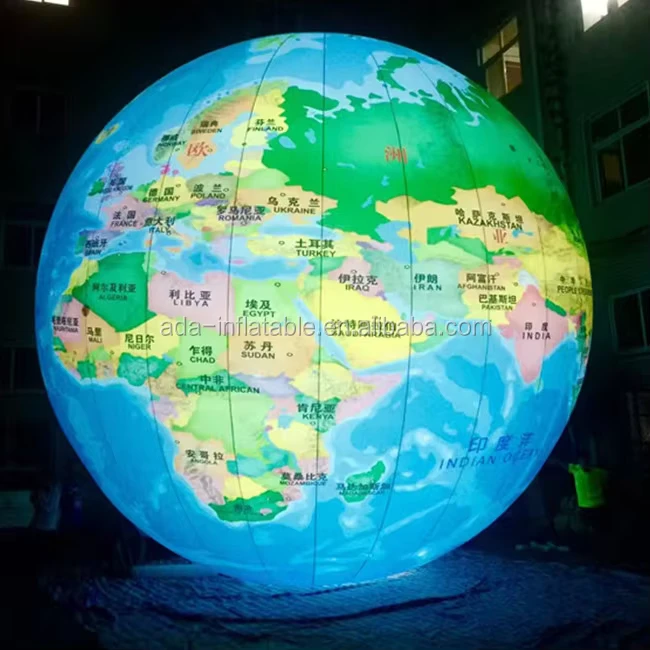 Globo Gonfiabile per Decorazione Notturna con Illuminazione a LED per Eventi ST1324