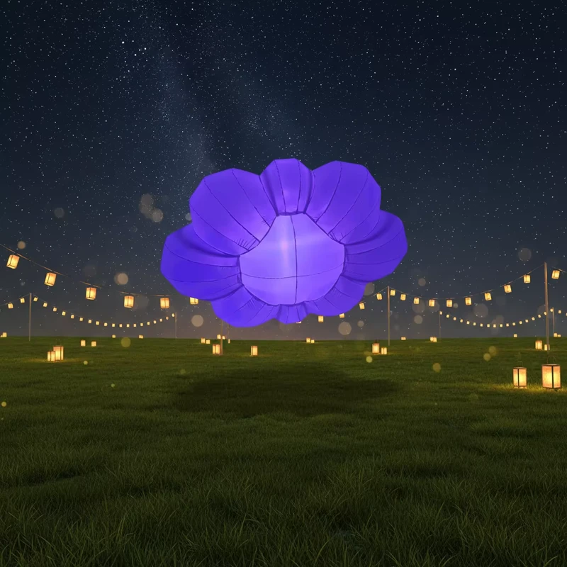 Balon Awan Menggantung yang Diterangi LED, Lampu Inflatable, Balon Udara dengan Kipas Bawaan, Bersertifikat CE untuk Iklan