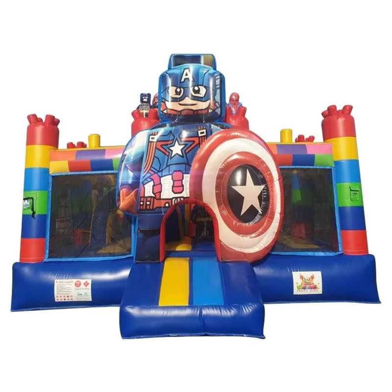 LFT LFT 1 Castillo hinchable moderno portátil al aire libre Combo saltar casa tobogán de agua soplador fiesta niños capacidad 50