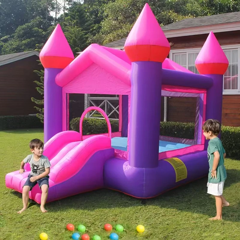 Надувной батут LOL Kids Jumper Combo из ПВХ с горкой для домашних вечеринок с насосом