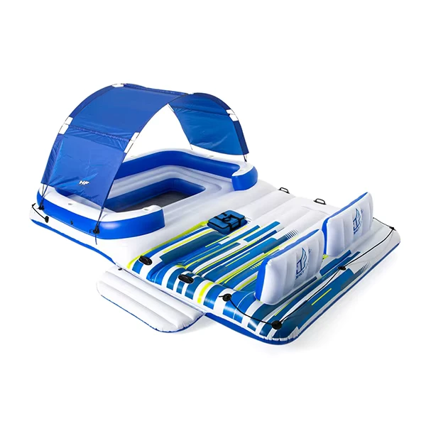 Large 10 Person Inflatable Floating Island Inflatable Water Raft Lounge Inflatable Water Floating Bed
