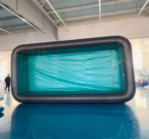 Großer Aufblasbarer Swimmingpool für Erwachsene PVC Drop-Stitch-Technologie Verdicktes Langlebiges Wasserspaß im Freien