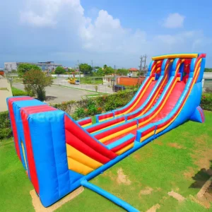 Large Adult Outdoor Commercial Double Inflatable Zip Line Big Slide Inflatable Wet Dry Slide Inflatable Slide Amusement Park