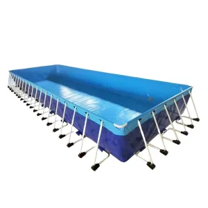 Large Adult Outdoor Inflatable Water Parks with Inflatable Above ground Swimming Pools with Metal Frames