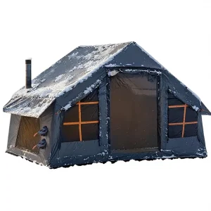 Large Ait Tent Winter Camping Outdoor Inflatable Tent with Chimney Open