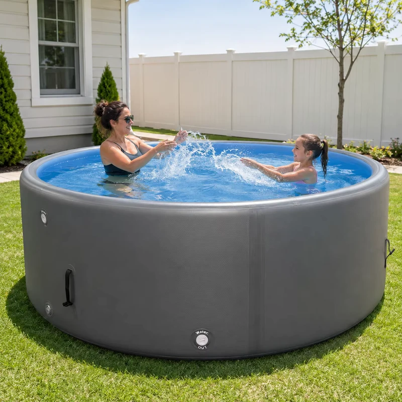 Large Capacity Inflatable Swimming Pool for Family Backyard Summer Recreation and Garden Outdoor Use