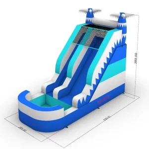 Large Easy Setup Party Inflatable Water Slide Slip Jumping Slide for Water Park