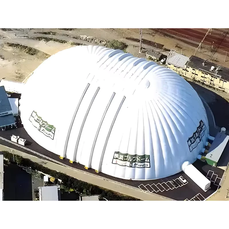 Estructura de Membrana PVDF Inflable Ecológica Grande con Marco Metálico y Aislamiento Térmico para Almacén con Aire Acondicionado