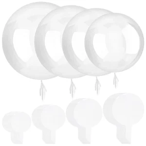 Large Giant 18inch Happy Birthday Valentines Day Decoration Helium Transparent Clear Bubble Balloon Bobo Ballon for Stuffing