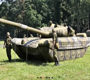 Großes hochwertiges aufblasbares Panzerfahrzeug Tarnfahrzeugmodell Ballon riesige aufblasbare Panzer zur Ausstellung