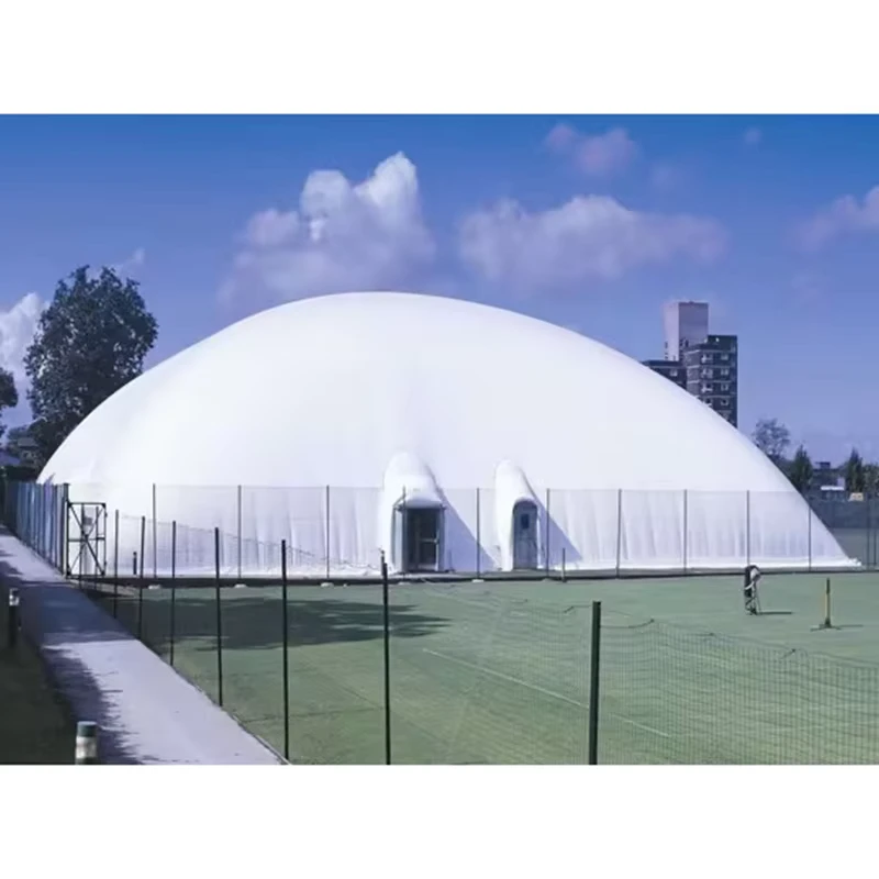 Grote Binnen Sport Luchtkoepels Opblaasbare Bubble Huizen PVC PVDF Membranenstructuur voor Garage Schuren