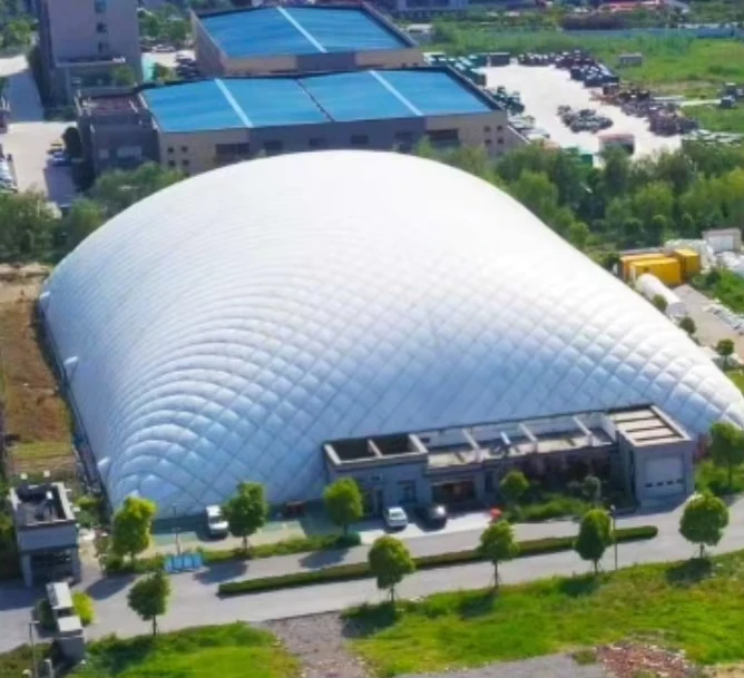 Grande Tenda Inflável em Forma de Cúpula para Uso Industrial - Estrutura de Edifício - Aplicação em Armazém à Prova de Água (>3000mm)