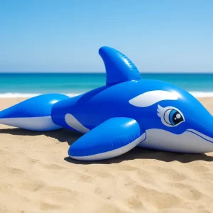 Großer Aufblasbarer blauer Wal Pool Schwimmende Vergnügungsfahrt für Camps Bay Strand Gewerbliche Nutzung PVC Material Maßgeschneiderte Gestaltung