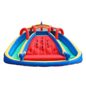 Large Inflatable Bouncer Castle Double Water Slide with Pool Jumping Castle Water Gun Accessories