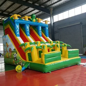 Large Inflatable Castle with Slide Manufacturers Direct Sales for Kids Fun Indoor Outdoor