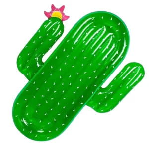 Large Inflatable Desert Cactus PVC Material 1 Person Water Lounger Beach Pool Float 100kg Max Capacity Water Amusements