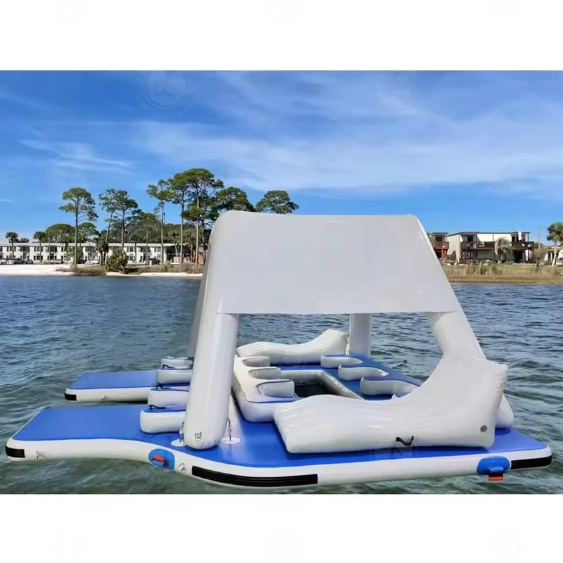 Large Inflatable Floating Platform for Pools Lake and Outdoor Activities Durable and Safe