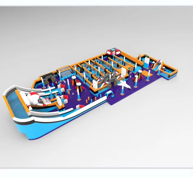 Parque inflable grande, parque temático inflable en venta, parque inflable al aire libre para niños y adultos