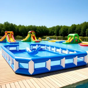 Large Inflatable Pool Eco Friendly PVC Children’s Pool for Commercial Use in Water Parks Customizable Size