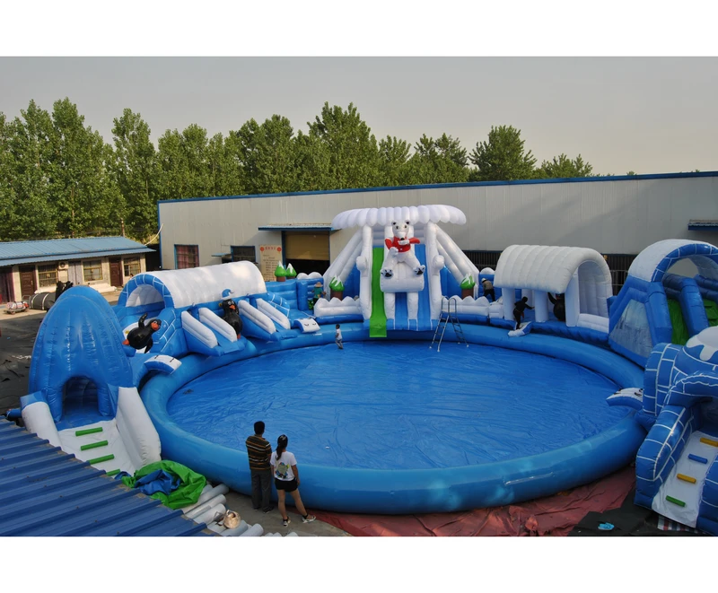 Gran piscina inflable para jardín, piscina inflable de remojo, piscina inflable de río