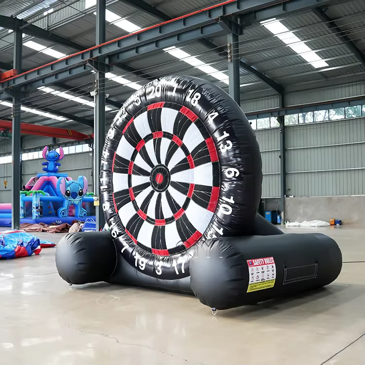 Target Penembakan Inflatable Besar untuk Permainan Karnaval, Darts Sepak Bola Inflatable, Papan Dart