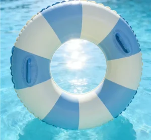 Large Inflatable Swimming Pool Ring Bright Color Swim Circle for Kids and Adults Water Play