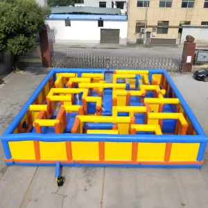 Large Inflatable Team Game Maze For Corporate Event Outdoor Competition Playground Inflatable Team Maze Challenge
