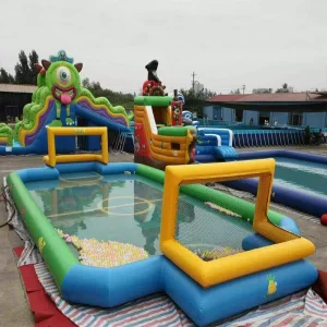 Large Inflatable Volleyball Field Inflatable Water Volleyball Court Inflatable Tennis Court for Sport Games