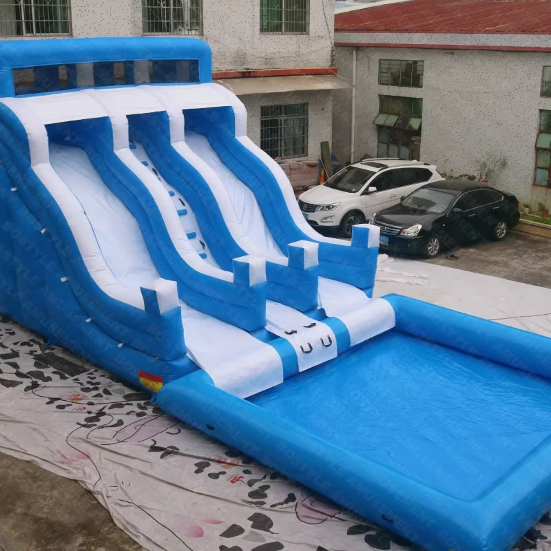 Grote Opblaasbare Waterpark Glijbaan voor Kinderen Achtertuin Buiten
