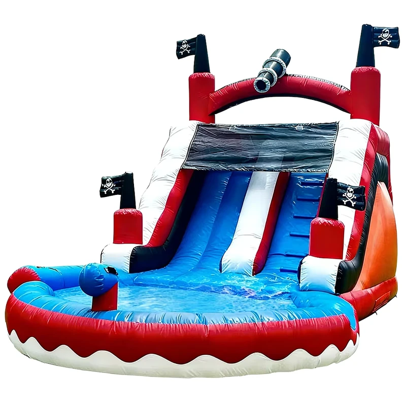 Large Inflatable Water Slide & Bounce House Combo with Blower Lightweight PVC Material for Trampoline Parks