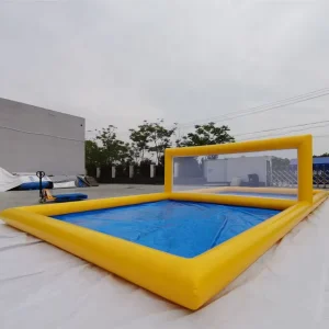 Large Inflatable Water Sports Arena UV Resistant with Safety Netting for Hotel Resort Upgrades and Events Inflatable Volleyball