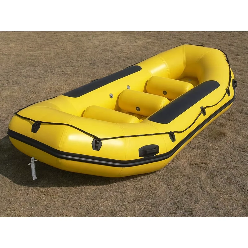 เรือยางพองขนาดใหญ่สำหรับล่องแก่งน้ำสีขาว PVC