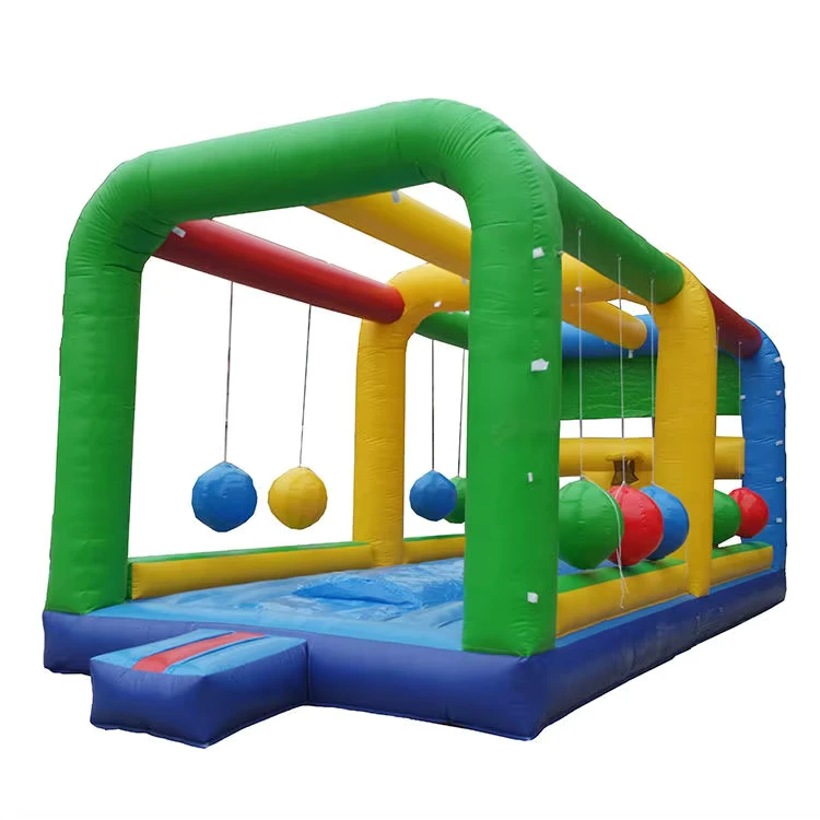 Large Interaction Sport Game Adult Inflatable Obstacle Course Inflatable Swing Ball Challenge Games Inflatable Amusement Park