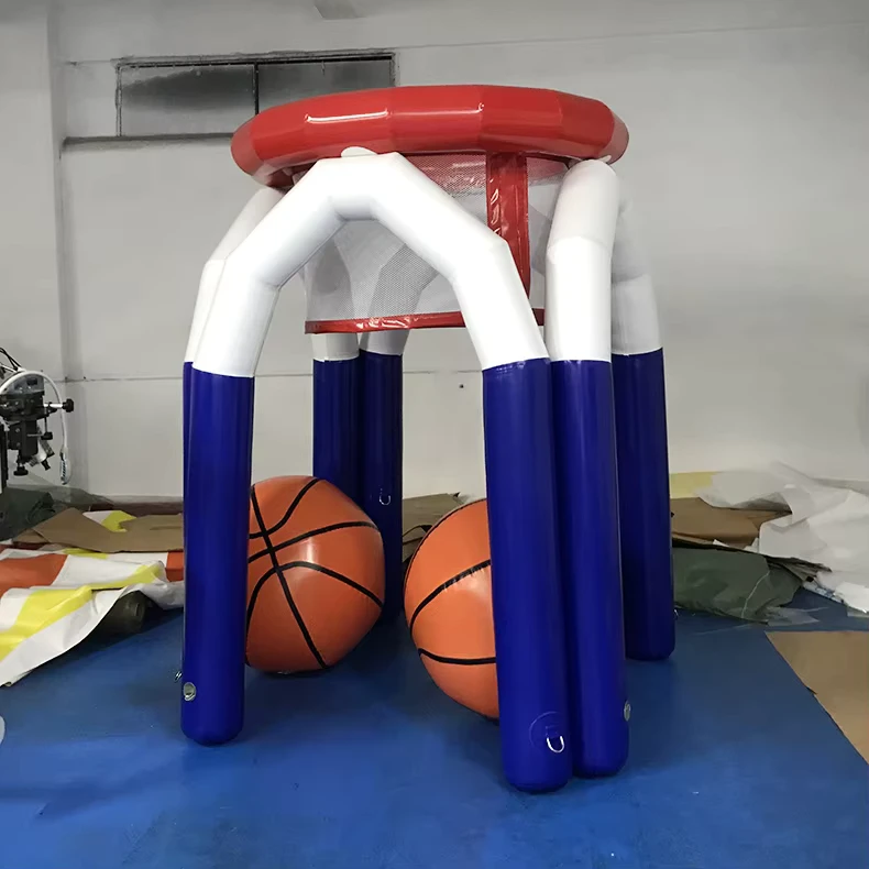 Large Interactive Outdoor Commercial Portable PVC Inflatable Basketball Hoop Toss Game Customizable Waterproof Flame Retardant
